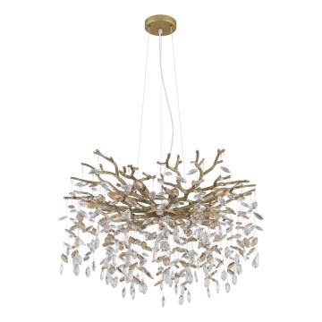 Globo - Lustre suspenso por cabo 10xE14/40W/230V dourado