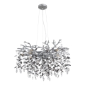 Globo - Lustre suspenso por cabo 10xE14/40W/230V prateado