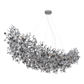Globo - Lustre suspenso por cabo 16xE14/40W/230V prateado