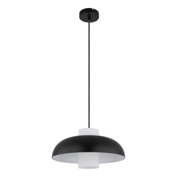 Globo - Lustre suspenso por cabo 1xE27/60W/230V preto