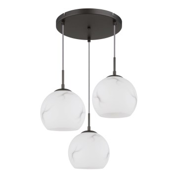 Globo - Lustre suspenso por cabo 3xE27/60W/230V diâmetro 42,5 cm