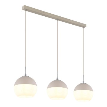 Globo - Lustre suspenso por cabo 3xE27/60W/230V
