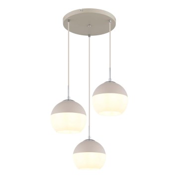 Globo - Lustre suspenso por cabo 3xE27/60W/230V