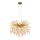 Globo - Lustre suspenso por cabo 8xE14/40W/230V dourado