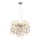 Globo - Lustre suspenso por cabo 8xE14/40W/230V prateado