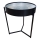 Globo - Mesa de centro com relógio, diâmetro 49 cm, preta