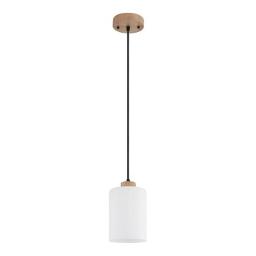 Globo - Pendente em cabo 1xE27/60W/230V bege/branco