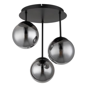 Globo - Plafon 3xE14/25W/230V preto
