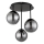 Globo - Plafon 3xE14/25W/230V preto