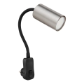 Globo - Spot de parede com ficha 1xGU10/35W/230V cromado mate