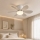 Globo - Ventilador de tecto LED com dimmer LED/5W/230V 2700-6500K bege + comando remoto