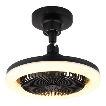 Globo - Ventilador de tecto LED dimerizável LED/20W/230V 3000-6500K preto + comando remoto
