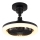 Globo - Ventilador de tecto LED dimerizável LED/20W/230V 3000-6500K preto + comando remoto