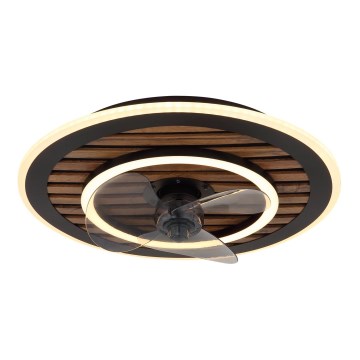 Globo - Ventilador de tecto LED dimerizável LED/36W/230V 2700-6000K preto + controlo remoto