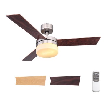 Globo - Ventilador de teto 2xE14/40W/230V com controlo remoto