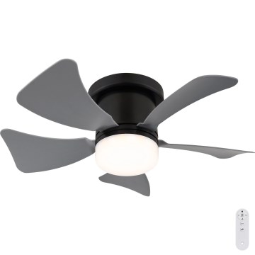 Globo - Ventilador de teto LED regulável LED/10W/230V 3000-6500K cinza + controlo remoto