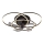 Globo - Ventilador de teto LED regulável LED/40W/230V 3000-6500K preto + controlo remoto