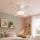 Globo - Ventilador de teto LED regulável LED/5W/230V 2700-6500K branco + controlo remoto