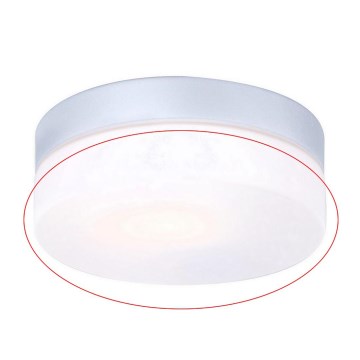 Globo - Vidro de reposição para candeeiro de teto VRANOS E27, prata, diâmetro 18,4 cm