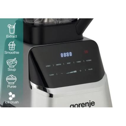 GORENJE BP1500DE - Liquidificador de bancada 2 l 1500W/230V aço inoxidável/preto