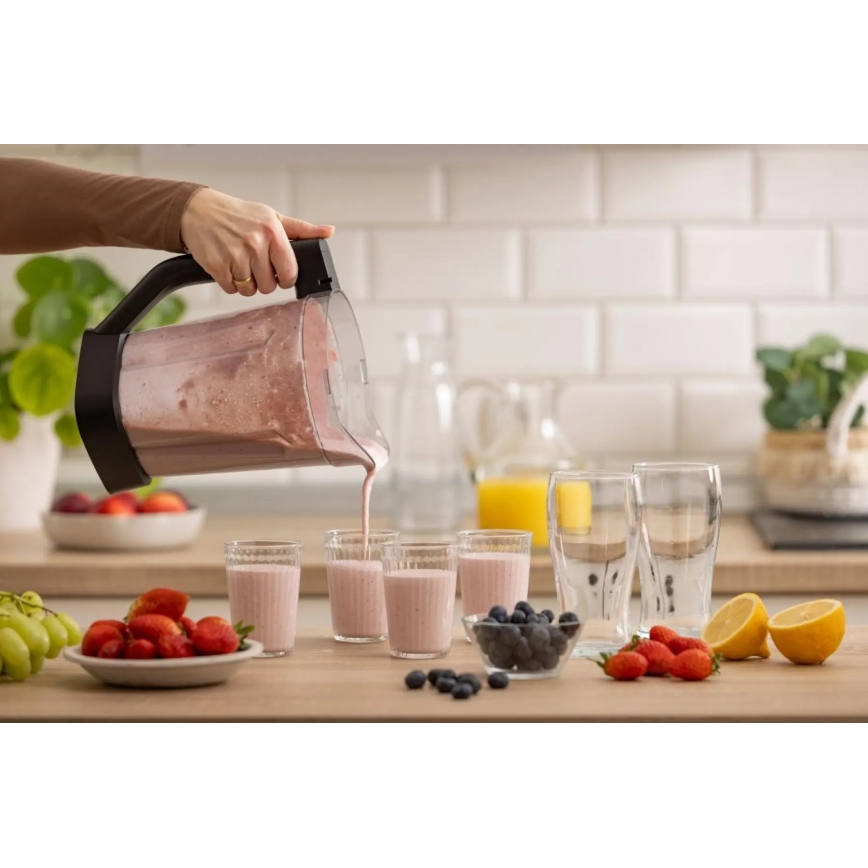GORENJE BP1500DE - Liquidificador de bancada 2 l 1500W/230V aço inoxidável/preto