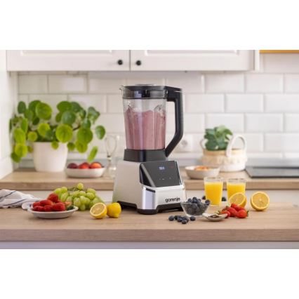 GORENJE BP1500DE - Liquidificador de bancada 2 l 1500W/230V aço inoxidável/preto