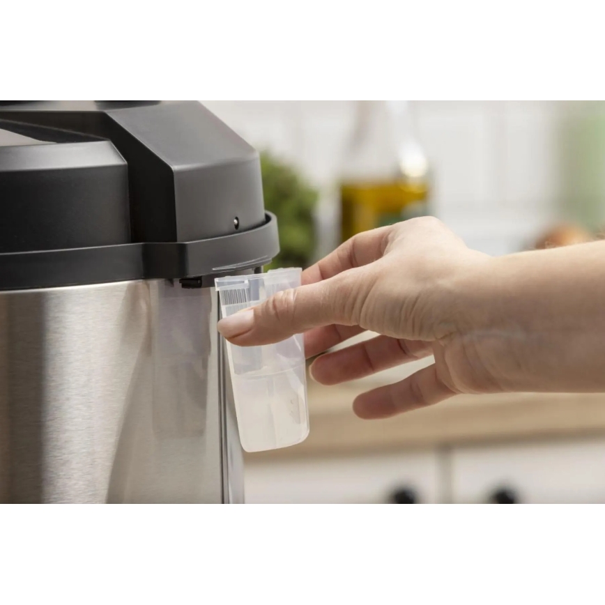 GORENJE GMC6SBK - Panela elétrica multifunções 6 L 8 em 1 1000 W/230 V inox