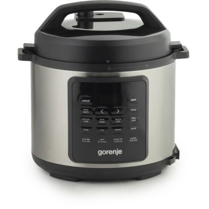 GORENJE GMC6SBK - Panela elétrica multifunções 6 L 8 em 1 1000 W/230 V inox
