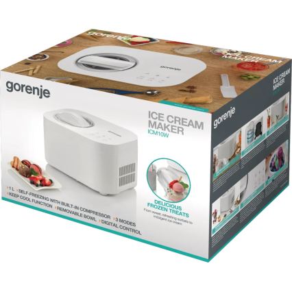 GORENJE ICM10W - Máquina de gelados 100W/230V branca