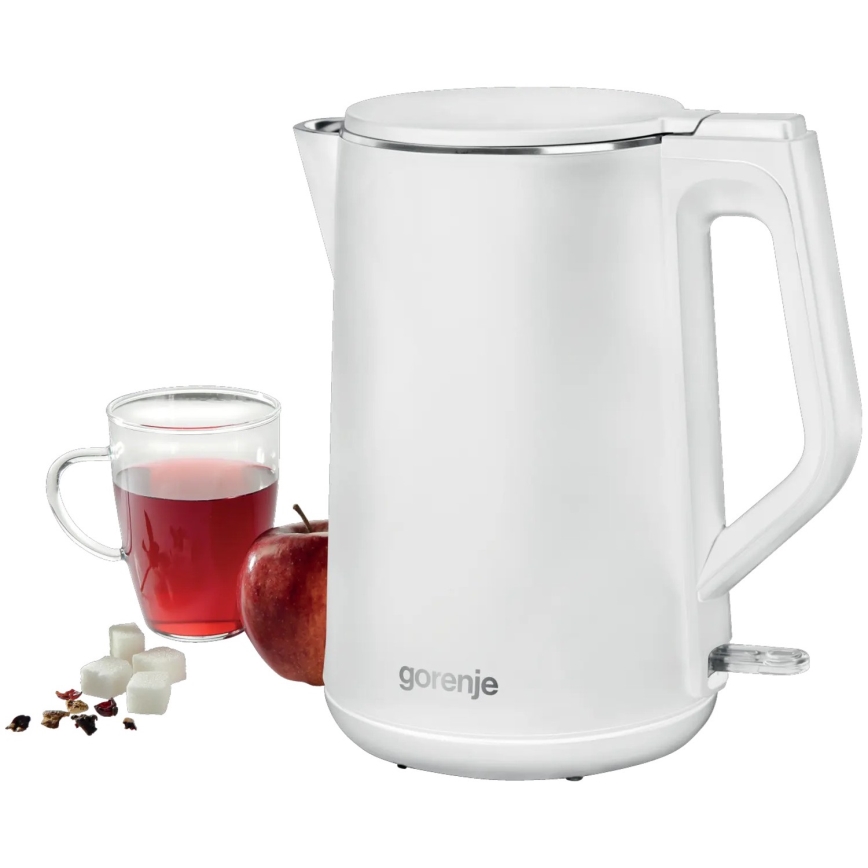 GORENJE K15DWW - Chaleira elétrica 1,5 l 2200W/230V branca