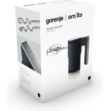 GORENJE M400ORAB - Batedeira de mão 400W/230V preta/inox