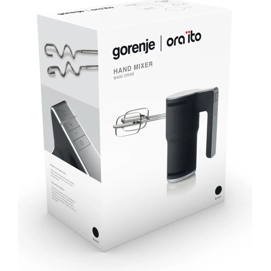 GORENJE M400ORAB - Batedeira de mão 400W/230V preta/inox