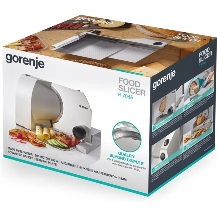 GORENJE R708A - Fatiador elétrico 100W/230V inox