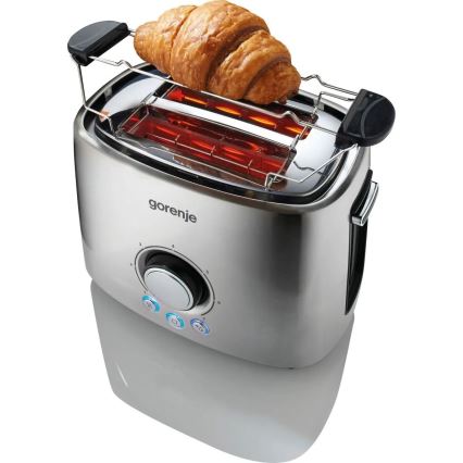 GORENJE T1000E - Torradeira para 2 fatias com grelha, 1000W/230V, inox