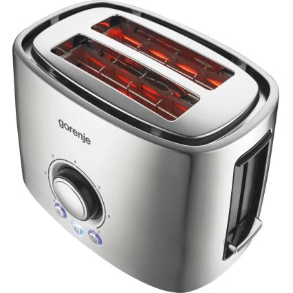 GORENJE T1000E - Torradeira para 2 fatias com grelha, 1000W/230V, inox