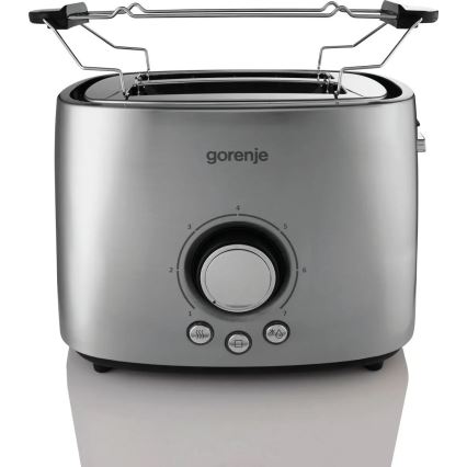 GORENJE T1000E - Torradeira para 2 fatias com grelha, 1000W/230V, inox