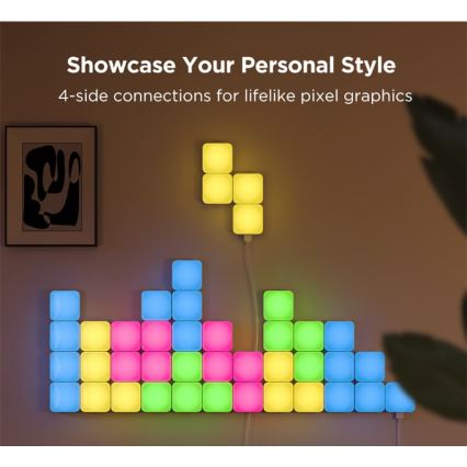 Govee - 10x Painel mini RGBIC inteligente Wi-Fi