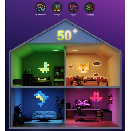 Govee - 10x Painel mini RGBIC inteligente Wi-Fi