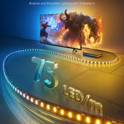 Govee - AI Sync Box 2 Smart TV RGBICW iluminação ambiente 55-65 Wi-Fi