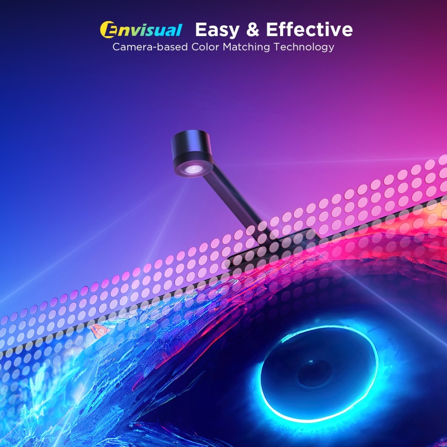 Govee - Backlight 3S Netflix TV 55-65 SMART LED retroiluminação RGBICW Wi-Fi + comando