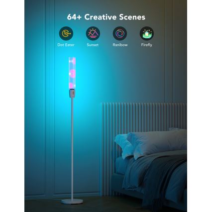 Govee - Candeeiro de chão LED com regulação CYLINDER SMART RGBICWW 2200-6500K