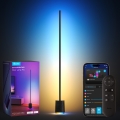 Govee - Candeeiro de chão LED com regulação e colunas Pro RGBICWW 2200-6500K Wi-Fi + comando