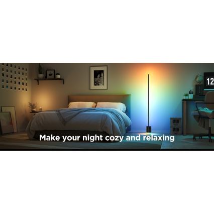 Govee - Candeeiro de chão LED com regulação Smart MATTER LED RGBICWW 2200-6500K Wi-Fi + comando