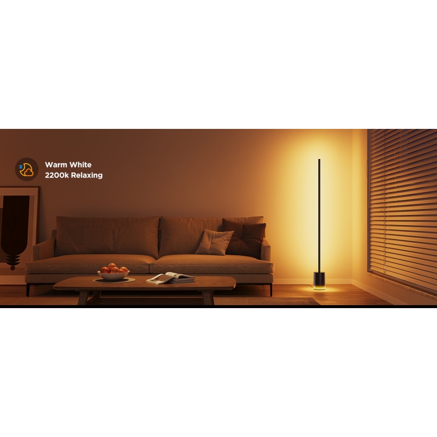 Govee - Candeeiro de chão LED com regulação Smart MATTER LED RGBICWW 2200-6500K Wi-Fi + comando