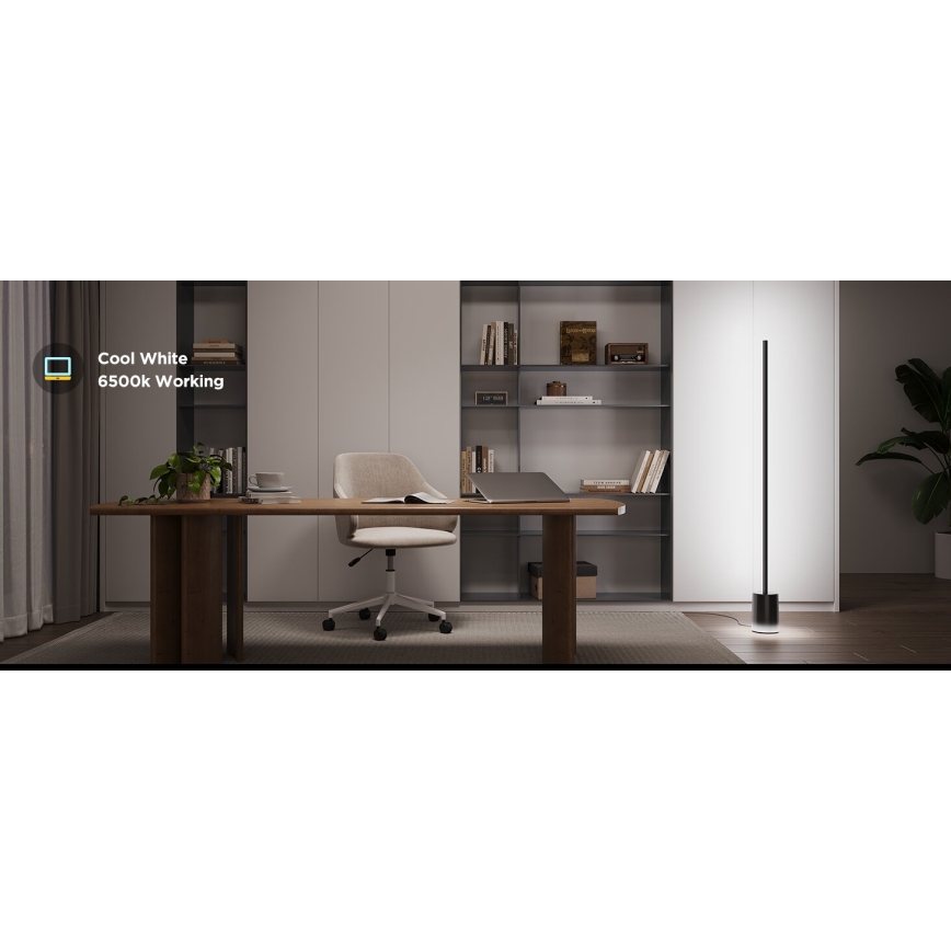 Govee - Candeeiro de chão LED com regulação Smart MATTER LED RGBICWW 2200-6500K Wi-Fi + comando