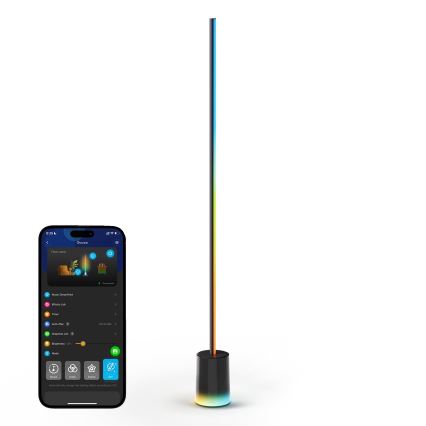 Govee - Candeeiro de chão LED com regulação Smart MATTER LED RGBICWW 2200-6500K Wi-Fi + comando