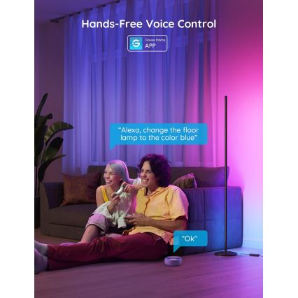 Govee - Candeeiro de pé LED RGBW regulável LITE MATTER LED/24W/230V Wi-Fi