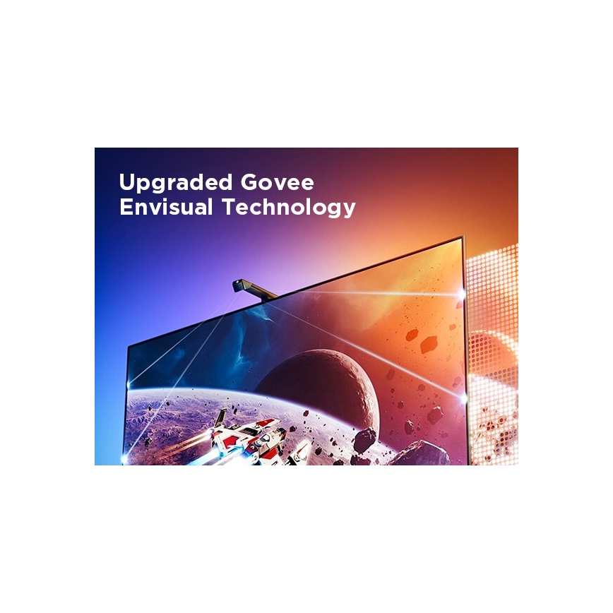 Govee - CONJUNTO 2x Backlight TV 55-65 SMART LED retroiluminação RGBICW Wi-Fi