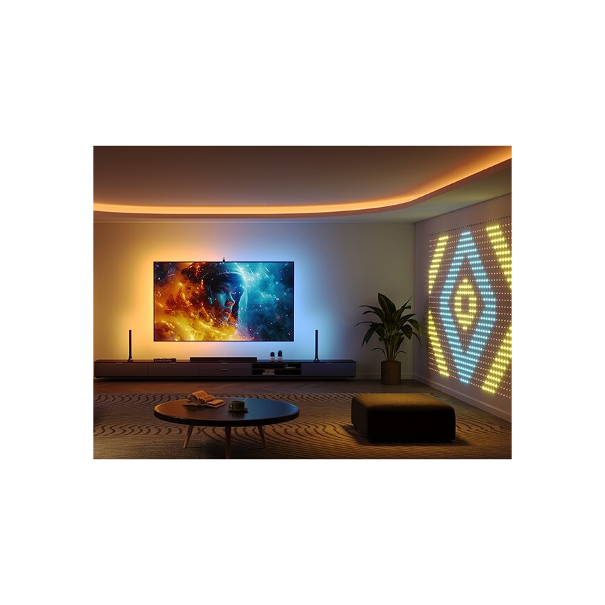 Govee - CONJUNTO 2x Backlight TV 55-65 SMART LED retroiluminação RGBICW Wi-Fi