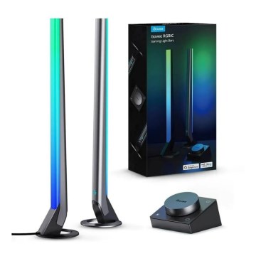 Govee - CONJUNTO 2x Smart Gaming Wi-Fi LED RGBIC Panels + Smart Dual + controlo remoto